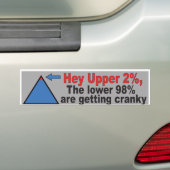 onderste 98 cranky bumper sticker (Op auto)