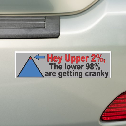 onderste 98 cranky bumper sticker (Op auto)