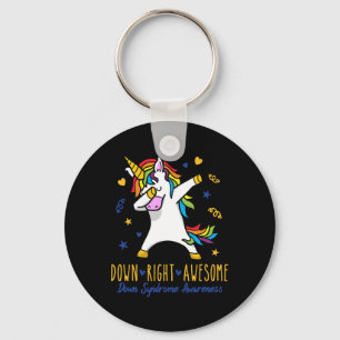 Onderste Geweldige World Down Syndrome Awareness D Sleutelhanger