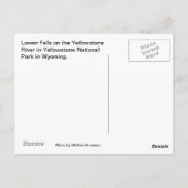 Onderste Herfst geelsteen Briefkaart (Achterkant)