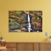 Onderste Herfsten, Conkle's Hollow, Hocking Hills, Canvas Afdruk (Insitu (Woonkamer))