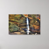 Onderste Herfsten, Conkle's Hollow, Hocking Hills, Canvas Afdruk (Voorkant)