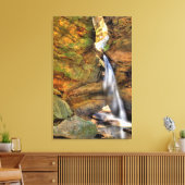 Onderste Herfsten, Conkle's Hollow, Hocking Hills, Canvas Afdruk (Insitu (Woonkamer))