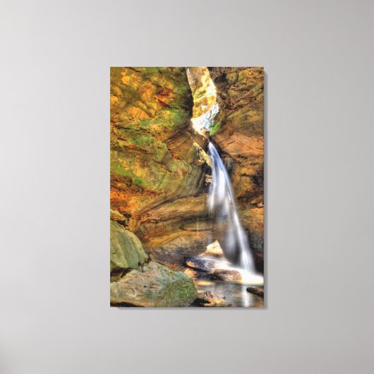 Onderste Herfsten, Conkle's Hollow, Hocking Hills, Canvas Afdruk (Voorkant)