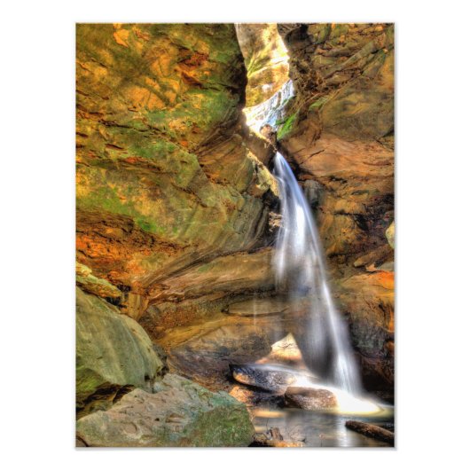 Onderste Herfsten, Conkle's Hollow, Hocking Hills, Foto Afdruk (Voorkant)
