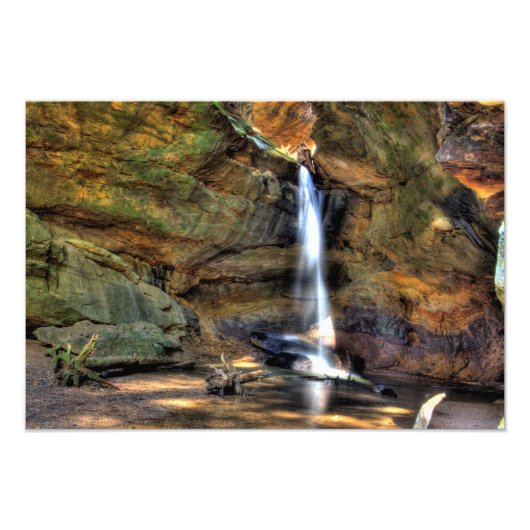 Onderste Herfsten, Conkle's Hollow, Hocking Hills, Foto Afdruk (Voorkant)