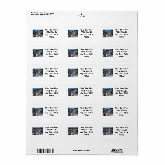 Onderste Herfsten Etiket (Full Sheet)