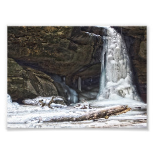 Onderste Herfsten in de winter, Conkle's Hollow, O Foto Afdruk