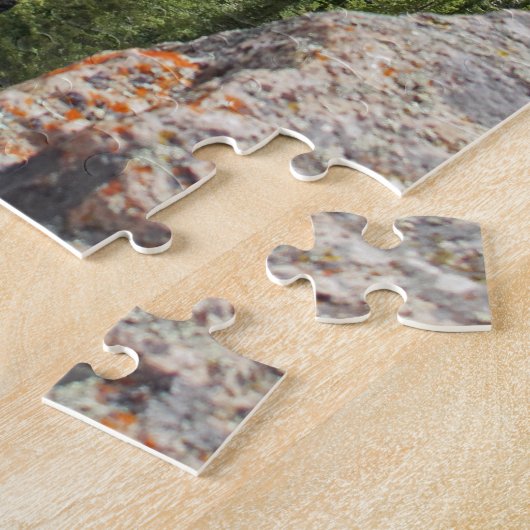 Onderste Herfsten van het geelstenen landschap Puz Legpuzzel (Zijkant)