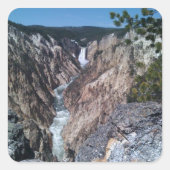 Onderste Herfsten Vierkante Sticker (Voorkant)