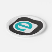 Onderste Hoesje E papier Borden Papieren Bordje (Gekanteld)