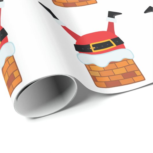 Onderste Kerstman Cadeaupapier (Rol Hoek)