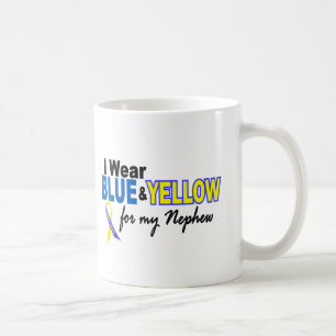 Onderste syndroom Ik Draag blauw en geel voor mijn Koffiemok