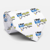 Onderste syndroom Ik Draag blauw en geel voor mijn Stropdas (Opgerold)