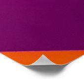 Onderste uitzicht van het paarse gebouw poster (Hoek)