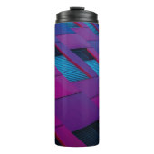Onderste uitzicht van het paarse gebouw thermosbeker (Voorkant)