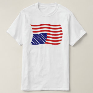 Ondersteboven Amerikaans vlaggen versperren - Anti T-shirt
