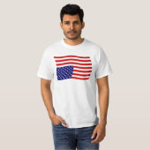 Ondersteboven Amerikaans vlaggen versperren - Anti T-shirt (Voorkant volledig)