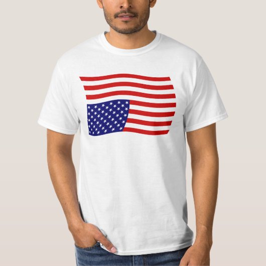 Ondersteboven Amerikaans vlaggen versperren - Anti T-shirt (Voorkant)