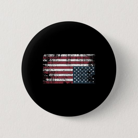 Ondersteboven Amerikaanse vlag1 Ronde Button 5,7 Cm (Voorkant)