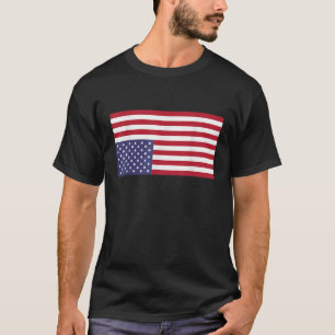 Ondersteboven Amerikaanse vlag US in nood T-shirt
