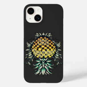 Ondersteboven Ananas Alleen samen Paar Case-Mate iPhone 14 Hoesje