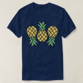 Ondersteboven Ananas Art T-shirt (Design voorkant)
