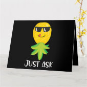 Ondersteboven ananas kaart (Gele Bloem)