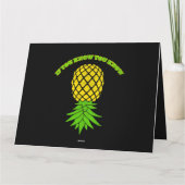 Ondersteboven Ananas Shirt Sharing Swinger 3 Kaart (Achterkant)