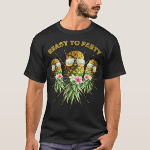 Ondersteboven Ananas Swinger Angel Design Zomer T-shirt