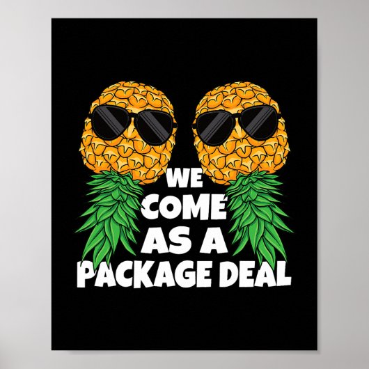 Ondersteboven ananas swinger paar pakket deal poster (Voorkant)