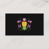 Ondersteboven Ananas Swinger Power 4th of July US Visitekaartje (Achterkant)
