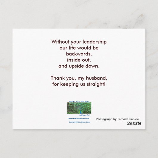 Ondersteboven Briefkaart (Achterkant)