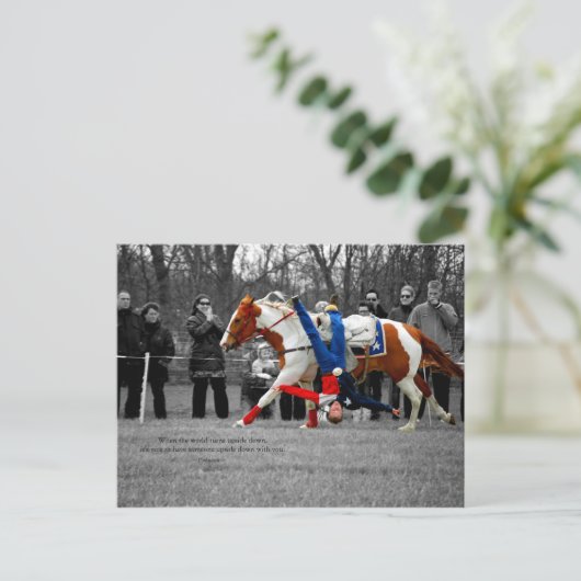 Ondersteboven Briefkaart (Staand voorkant)