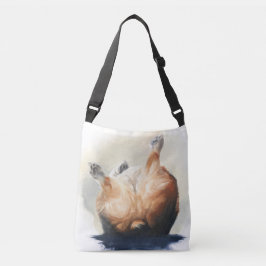 Ondersteboven Corgi Butt Cross Body Bag Crossbody Tas