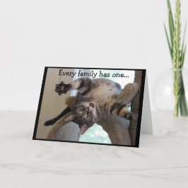 Ondersteboven Crazy Cat Kaart