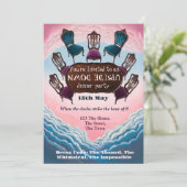 Ondersteboven diner, Modern Surrealisme Kaart (Staand voorkant)