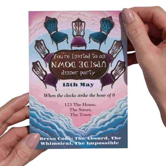 Ondersteboven diner, Modern Surrealisme Kaart