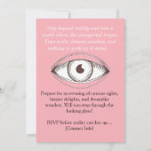 ondersteboven dinerfeestje, Modern Surrealisme Kaart (Achterkant)