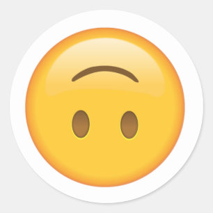 Ondersteboven Emoji Sticker