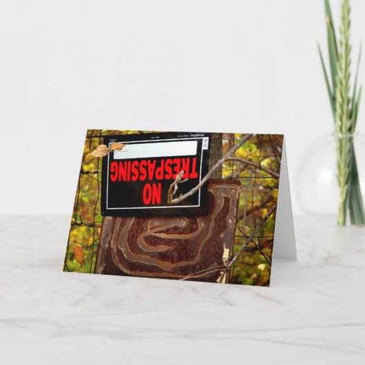 Ondersteboven geen overtreding kaart (Voorkant)