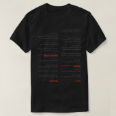 Ondersteboven git cheat sheet t-shirt (Design voorkant)