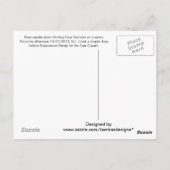 Ondersteboven glimlachende regenboog, NJ Briefkaart (Achterkant)