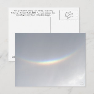 Ondersteboven glimlachende regenboog, NJ Briefkaart