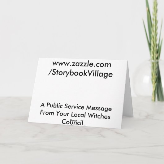 Ondersteboven het lezen kaart (Achterkant)