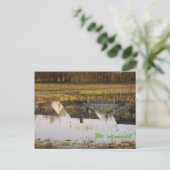 ondersteboven huizen, we zijn verhuisd aankondigingskaart (Staand voorkant)