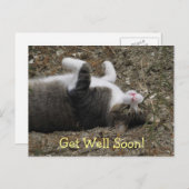 Ondersteboven Kat Krijg goed Briefkaart (Voorkant / Achterkant)