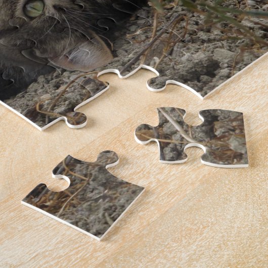 Ondersteboven Kat Puzzle Legpuzzel (Zijkant)