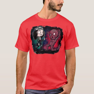 Ondersteboven metaal t-shirt