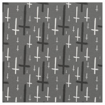 Ondersteboven Omgekeerd kruis grijs zwart